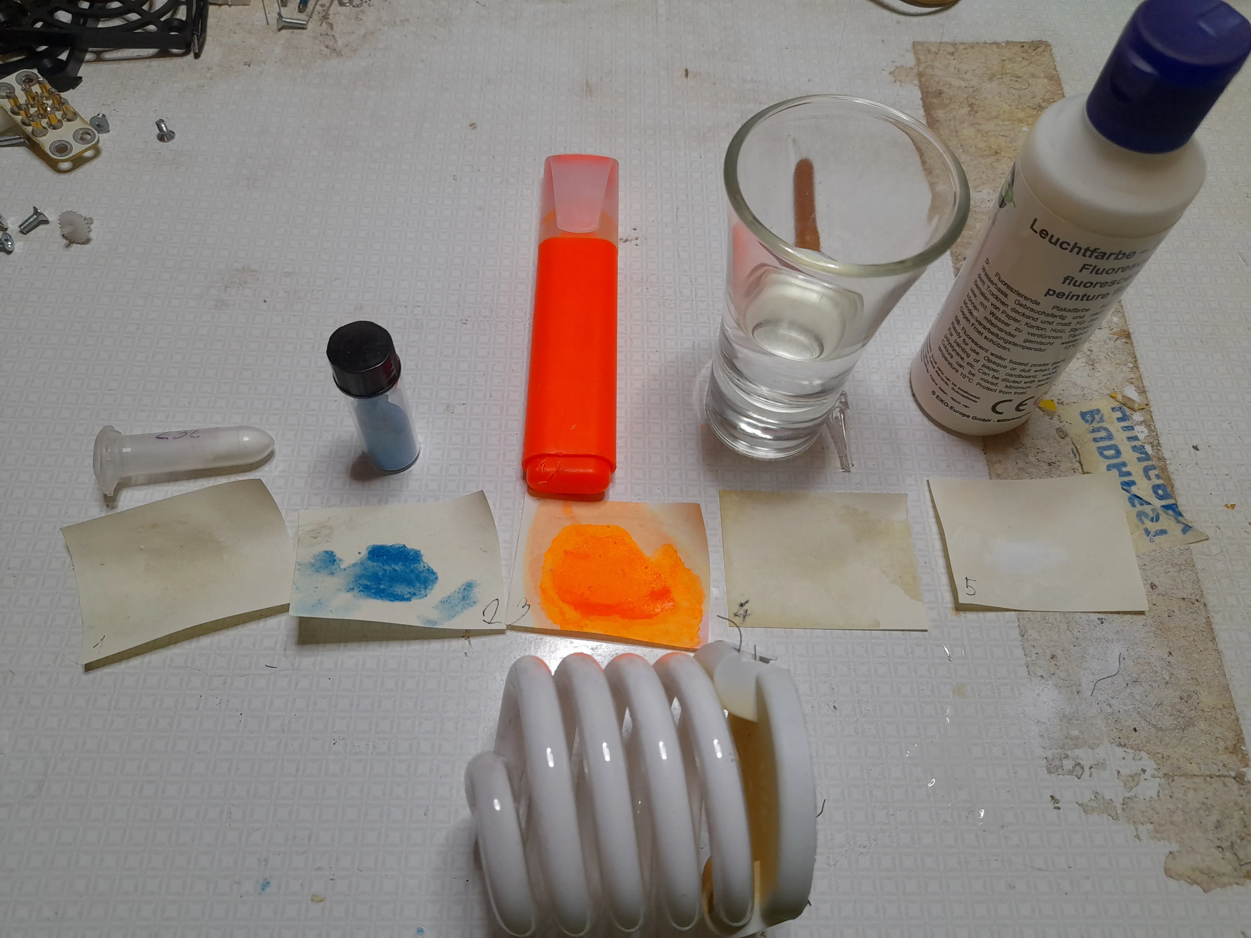 Candidate materials for X-ray fluorescence testing