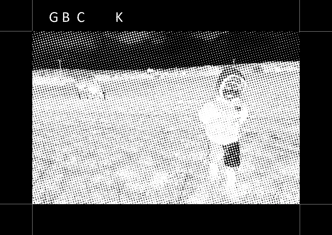 Cyan channel halftone